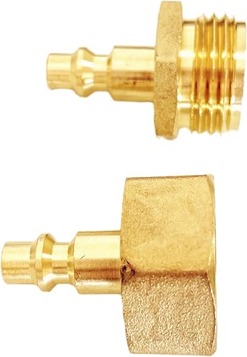 Miniatura 3 de Adaptador de soplado de latón sin plomo para sistemas de rociadores, compresor de aire, conexión rápida, enchufe de conexión rápida de 1/4 pulgadas