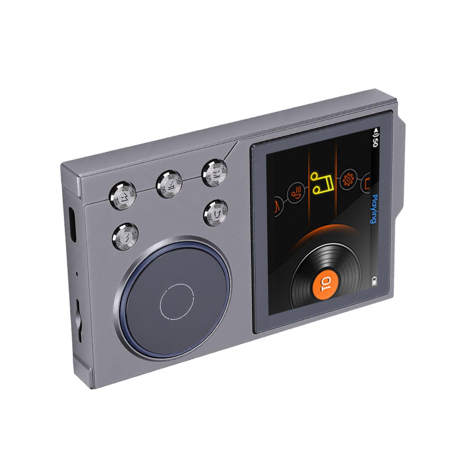 Zunate Lecteur MP3 avec Bluetooth 5.0, Lecteur Audio Portable HiFi sans Perte avec écran HD de 2,4 Pouces, pour Audiophiles, Prend en Charge 256 Go de Mémoire Extensible