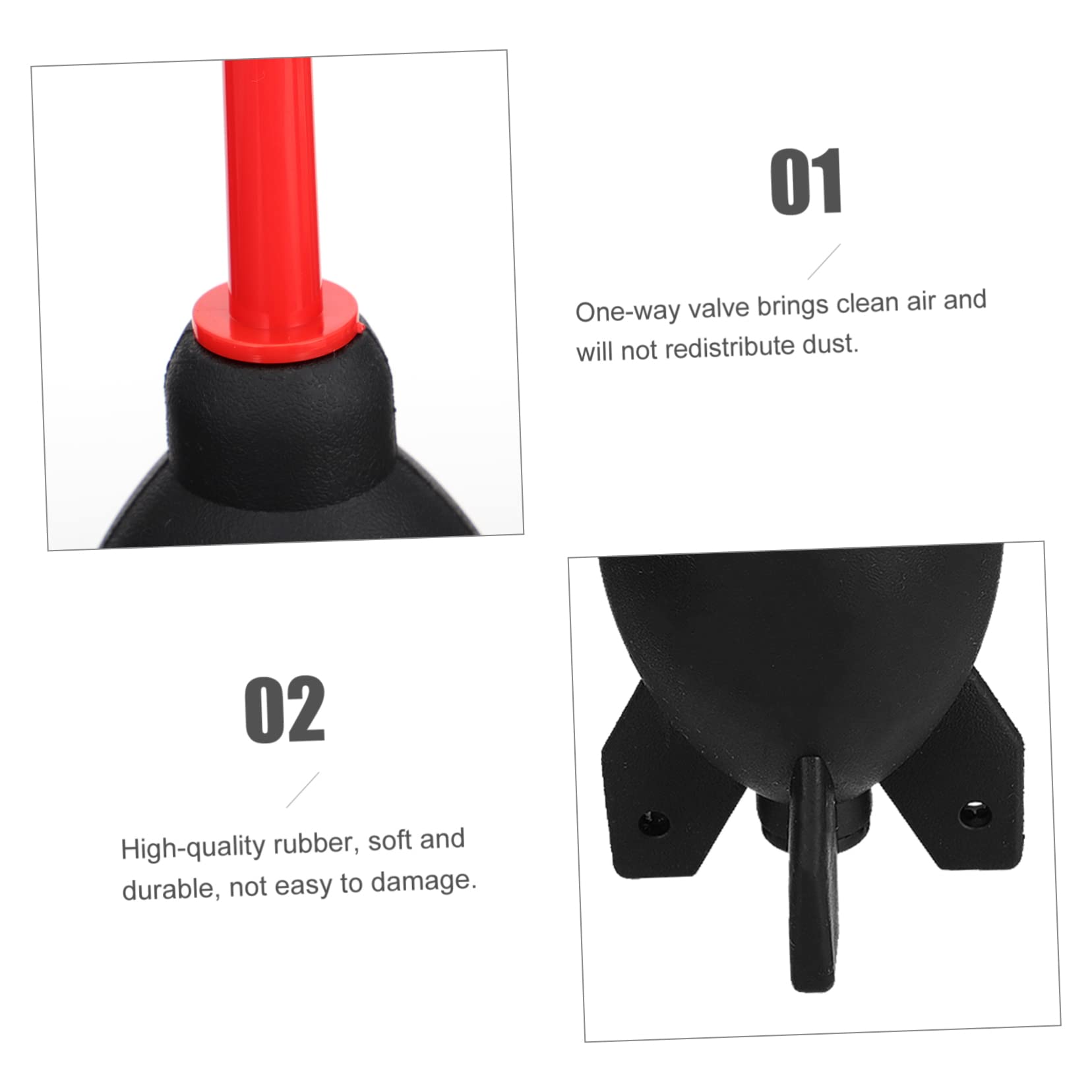 FELTECHELECTR 2pcs Blown Camera Lens Air Blower SLR Camera Lenses Compressed Air Duster Computer Duster Digital Cameraa Camera Lens Blower Mini Room Dust Cleaner Blower Red