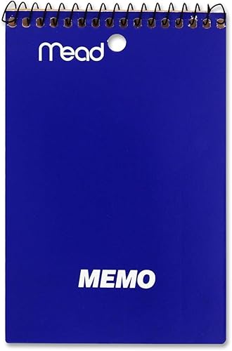 Mead  Libro de notas, rayas universitarias, 4 x 6 pulgadas, 40 hojas, surtido -- Se vende como 2 paquetes de - 1 -  - Total de 2 cada uno