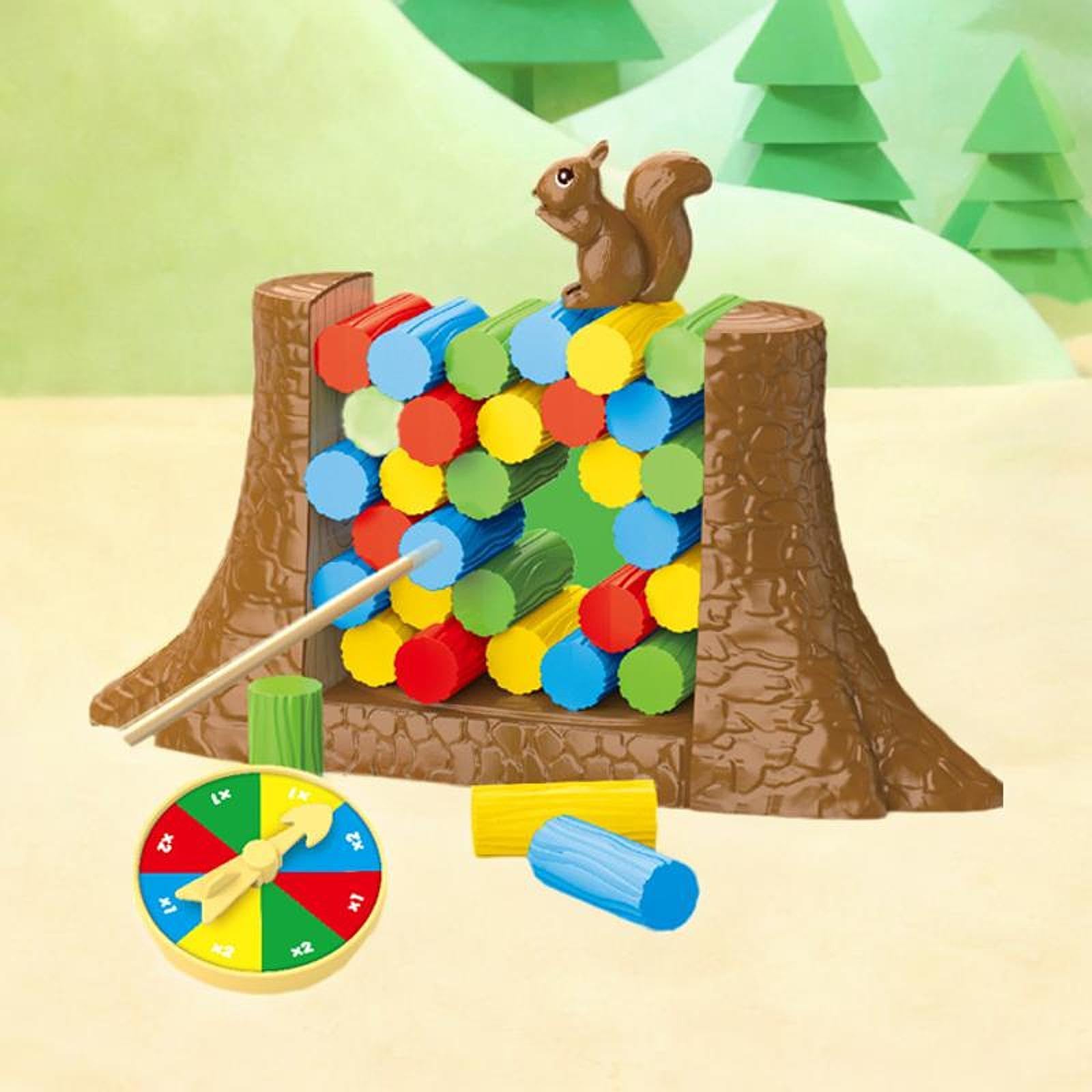 Baohd Jeux d'Empilage en Plastique Jouet pour Enfants Blocs d'Équilibre d'Animaux Jeux Éducatifs Bloc de Construction d'Empilage pour Enfants Adultes No.02