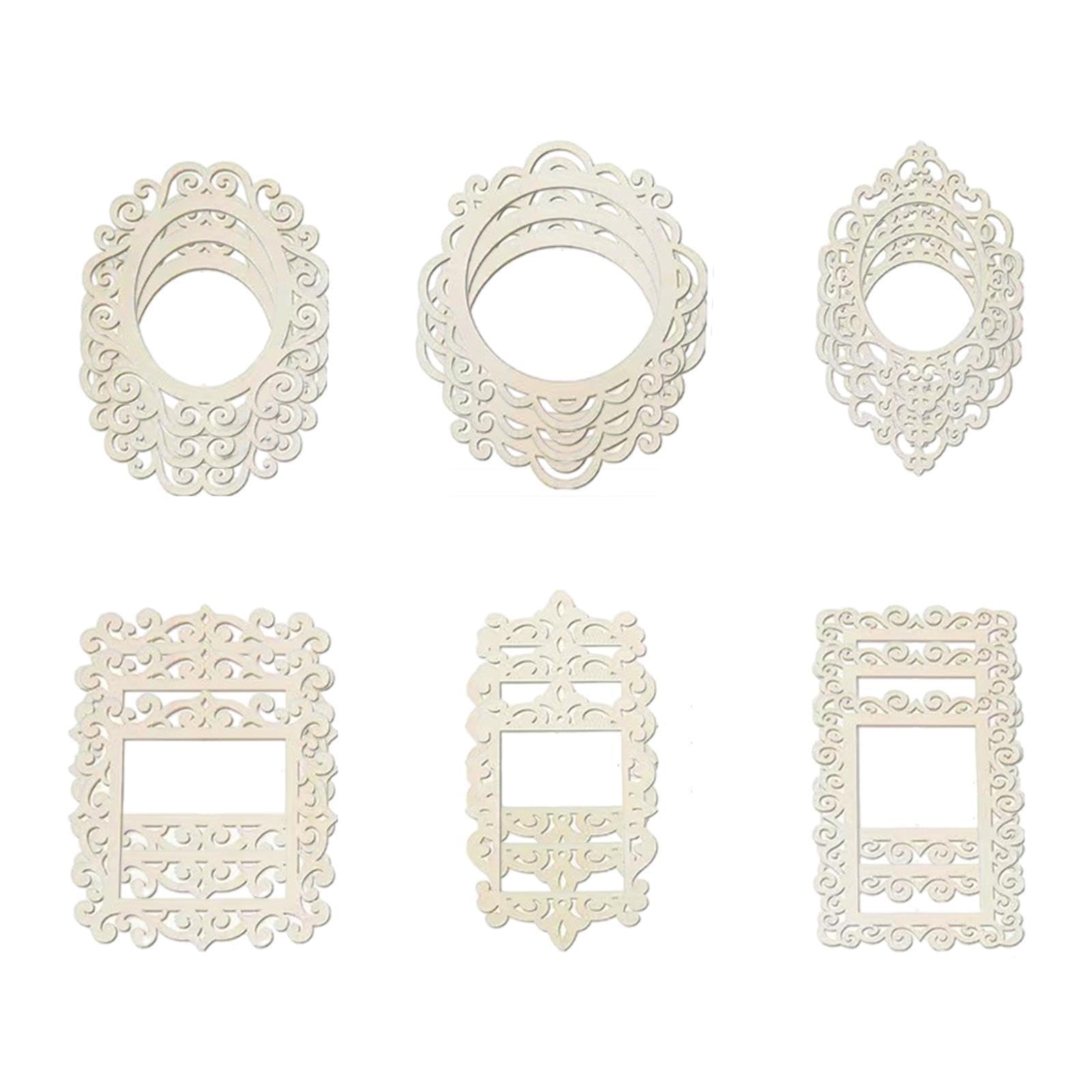 CALANDIS™ 18 Pieces Decorative Photo Frame DIY Craft for Card Making Paper Decor | Frames | Home Dacor-image-7