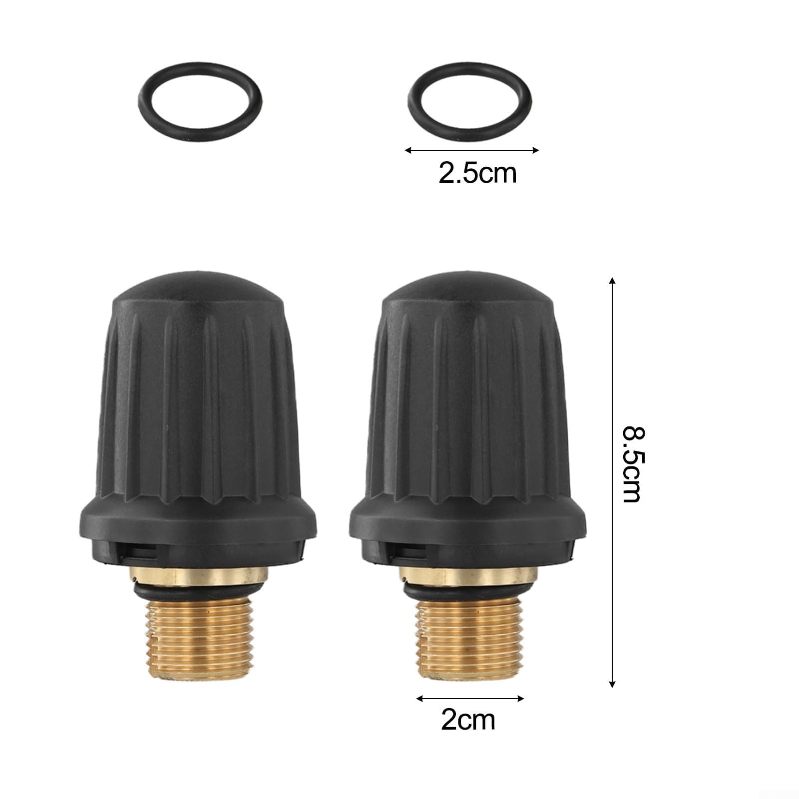 Korek bezpieczeństwa do czyszczenia parowego do Karcher 4.590-105.0 FeatuFor integracja zaworu pierścieniowego i O-dla pierścienia 6.363-279.0 Używany w SC2.000 SC3.000 SI2125 (2 szt.)