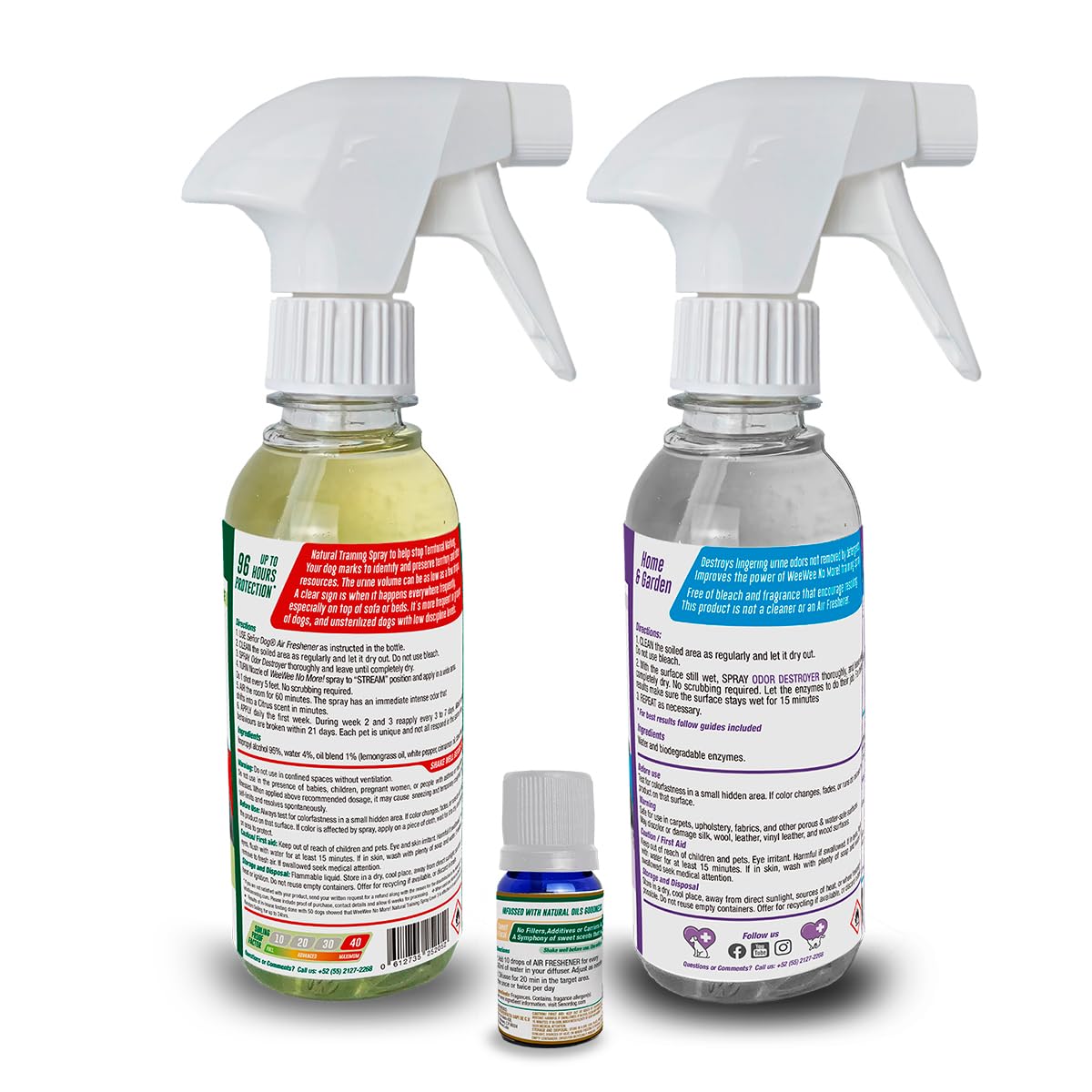 Señor Dog™ WeeWee No More! Territorial Dogs Kit 8oz (Level 4). Dog Training Spray for Indoor use. Pet Safe Formula