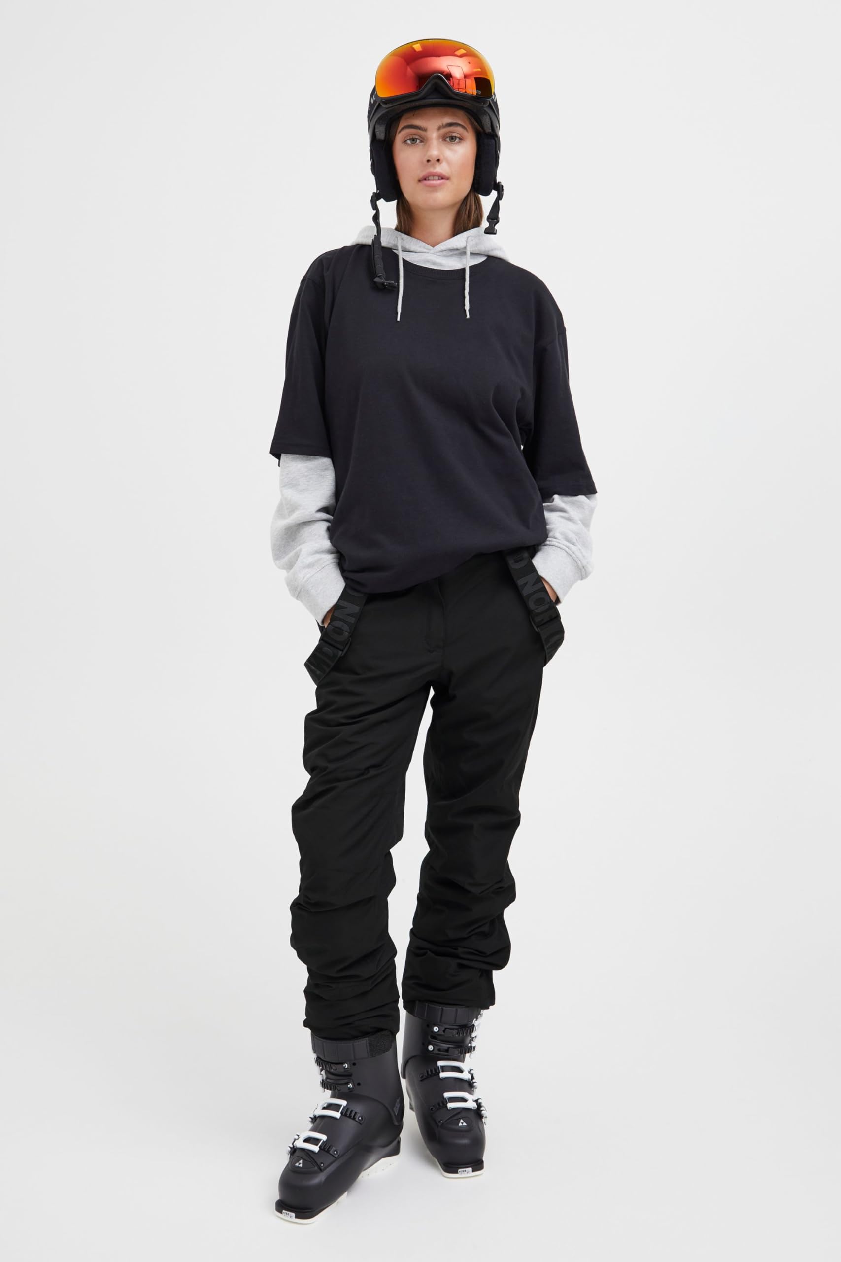 NBHildi Damen Skihose wasserdicht Winddicht atmungsaktiv Schneehose Winterhose mit Wassersäule 10000mm W-PRO Wetterschutzsystem