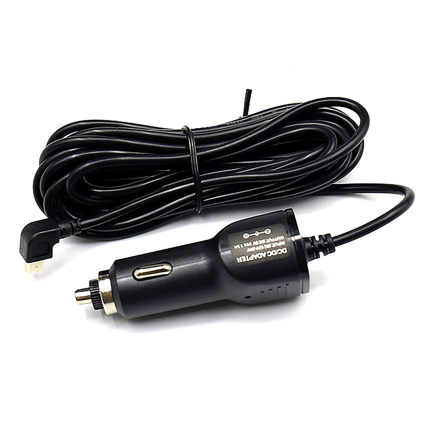 Pruveeo Adaptador de cable de alimentación para cargador de coche para cámara de salpicadero D90 D30
