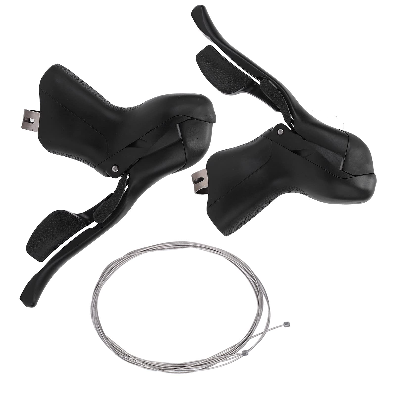 Set di leve del freno per bicicletta, in lega di alluminio resistente, per mountain bike e bici da strada, 2 unità con funzioni di sollevamento e abbassamento, 170 x 115 mm (3 x 7)