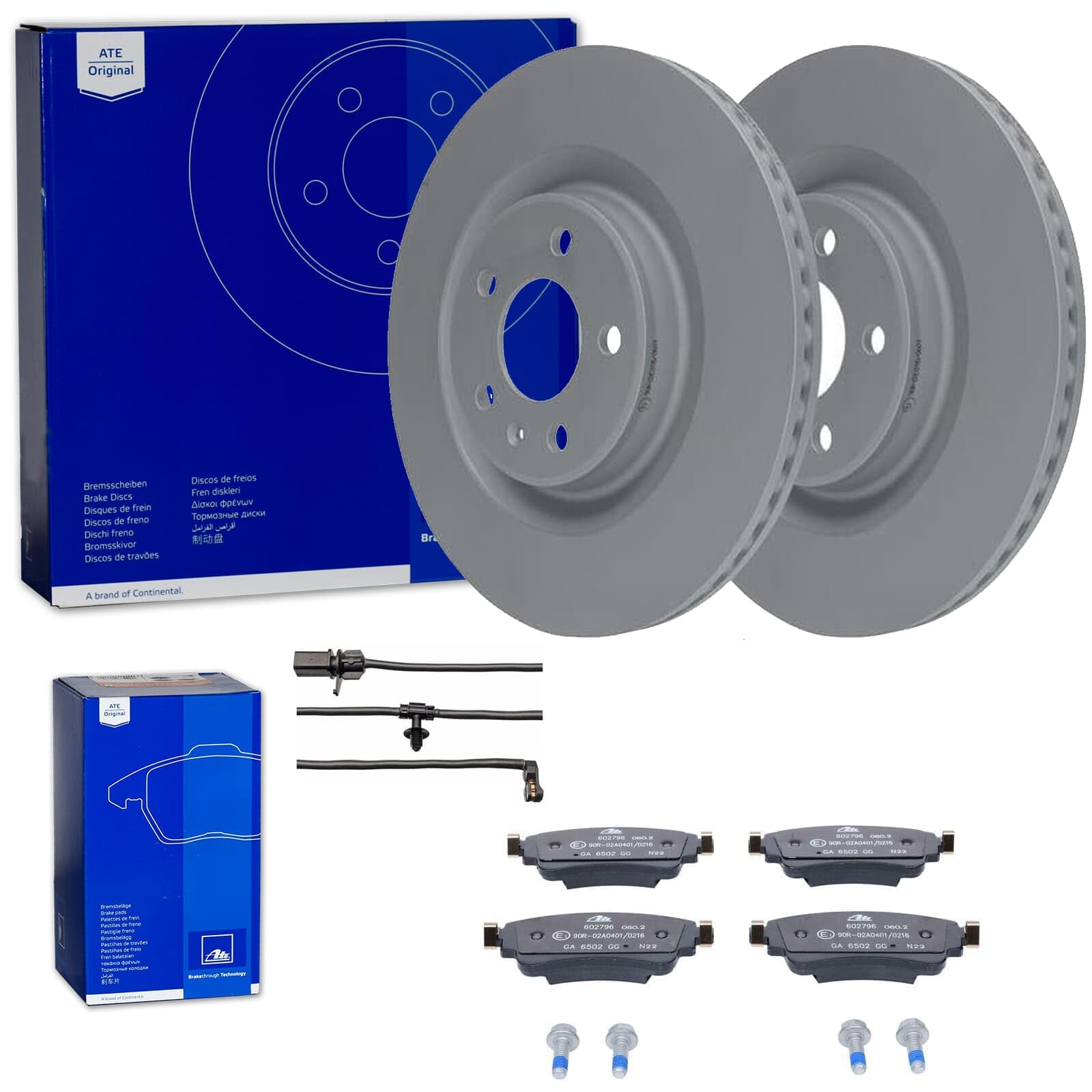 ATE Bremsscheiben 330mm + Beläge hinten | 24.0122-0272.1 + 13.0460-2796.2 + 24.8190-0969.2 Kompatibel mit Q7 (4MB, 4MG, 4MQ)