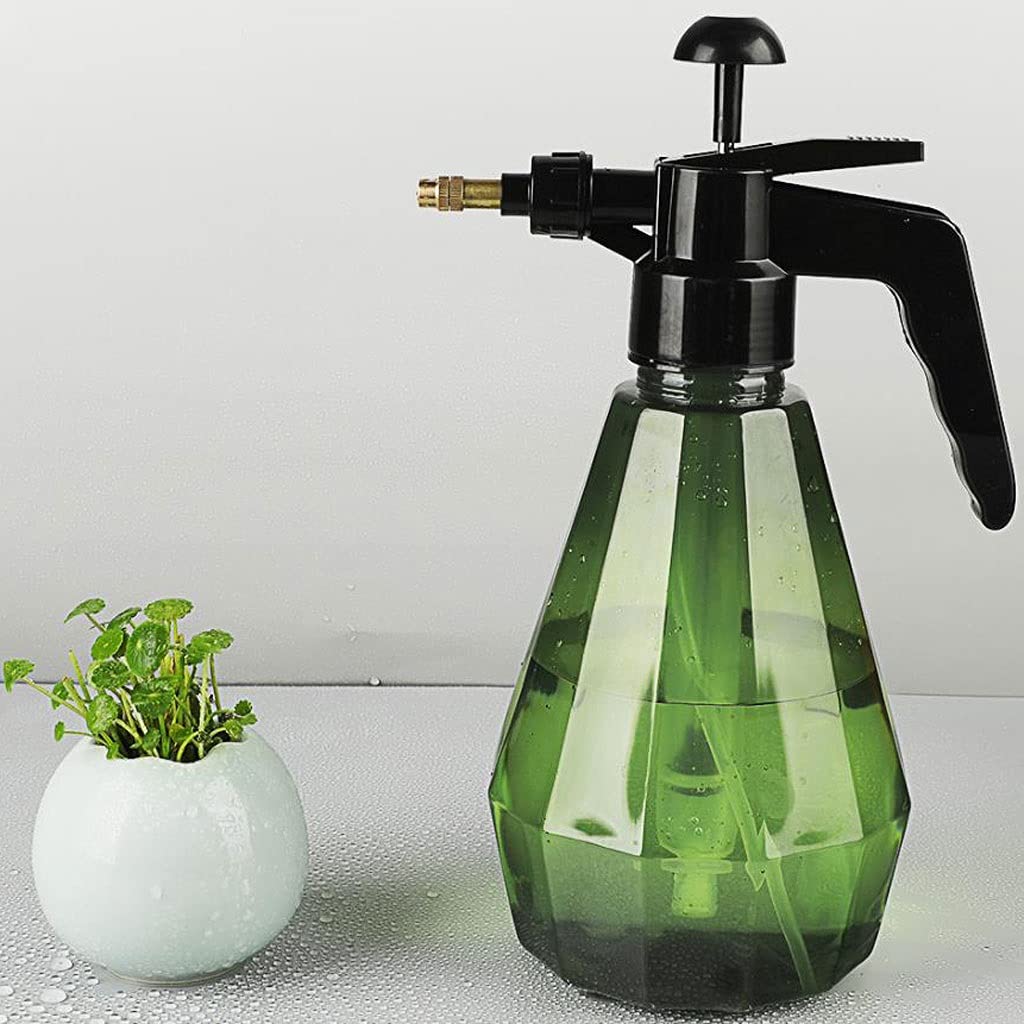 1,5l Handpumpen-Sprühgerät-Pflanzenspritzer, Luftdruck-Kunststoff-Sprühflasche für Gartenblume mit Verstellbarer Druckdüse für saftige Bonsai-Pflanzen (Color : Gray)