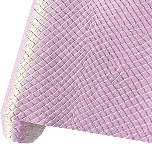 HYANG - Hojas holográficas de piel de serpiente en relieve, 1 rollo de 12 x 53 pulgadas, el cuero es muy adecuado para aretes de cuero, lazos,