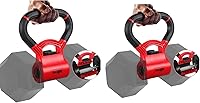 Yes4All Kettlebell Grip Handle - Convert Dumbbells to Kettlebells Up to 100lbs, Adjustable Dumbbell Adapter for Home Gym Workouts
