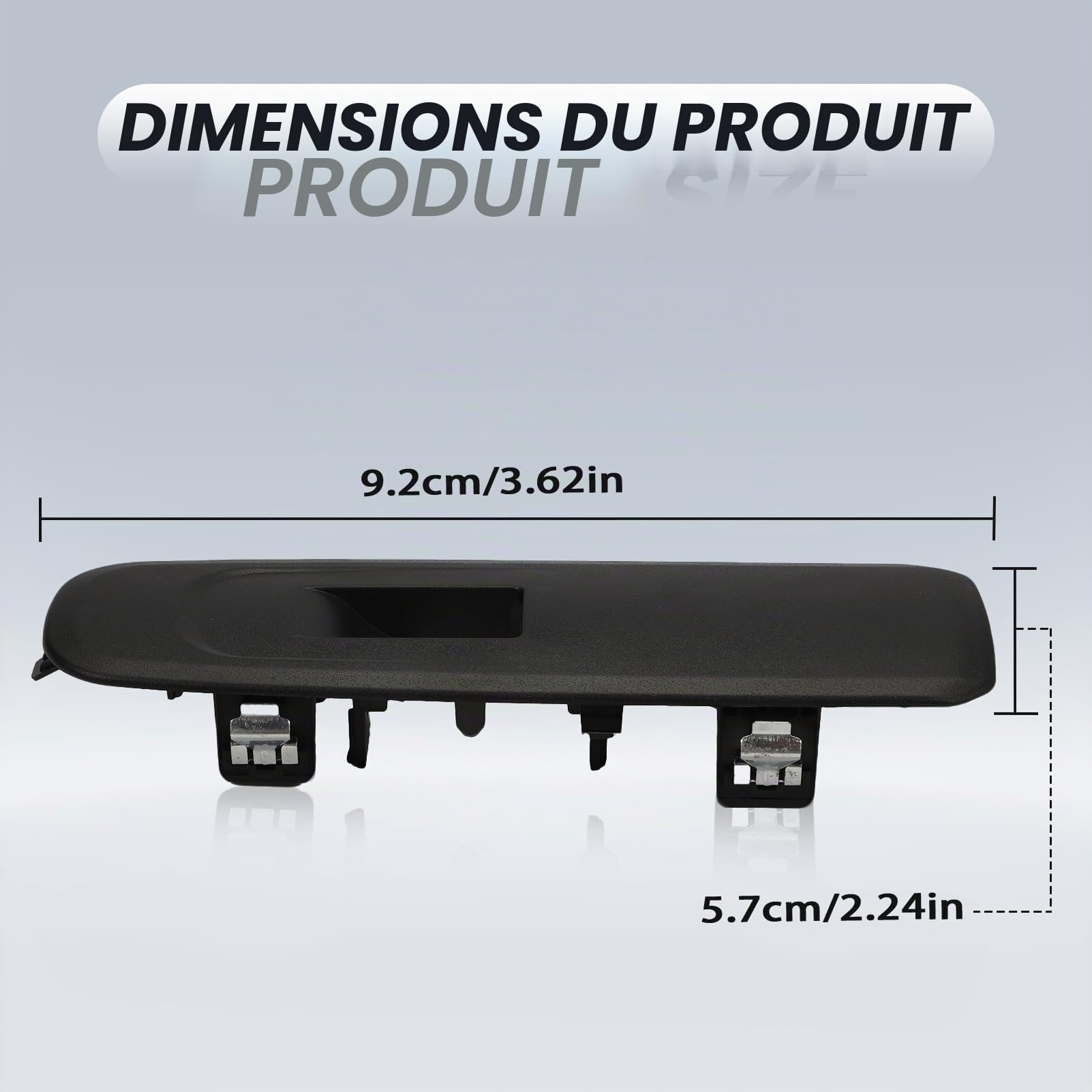KASturbo Cadre de Bouton en Verre pour Partner Mk4 K9 pour Tepee 2019 2020 Numéro de pièce : 98167918ZD