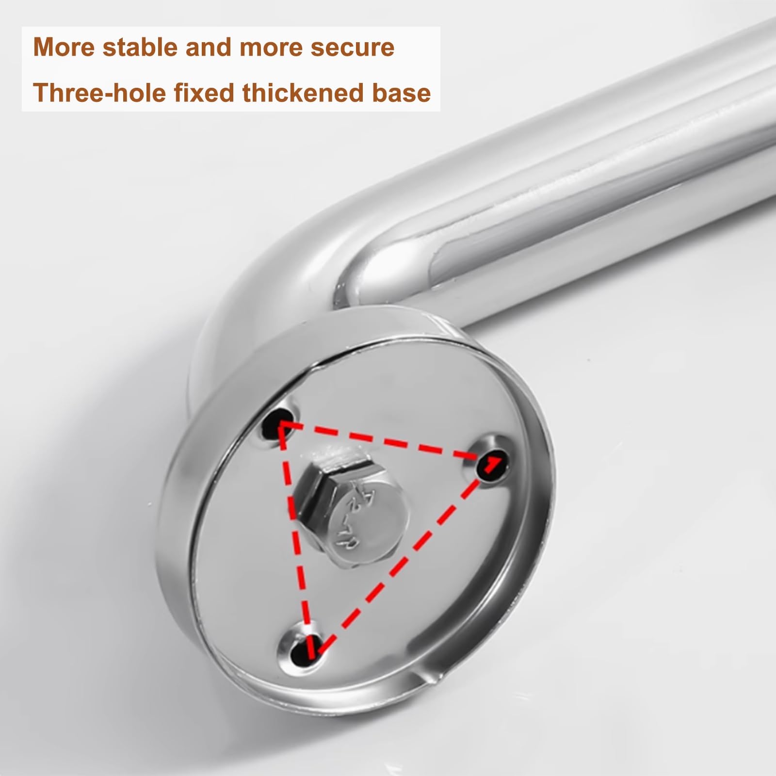 Barra di sostegno per doccia da 120 cm, antiscivolo, per anziani, disabili e anziani, bracciolo di sicurezza per vasca da bagno, equilibrio e prevenzione degli infortuni