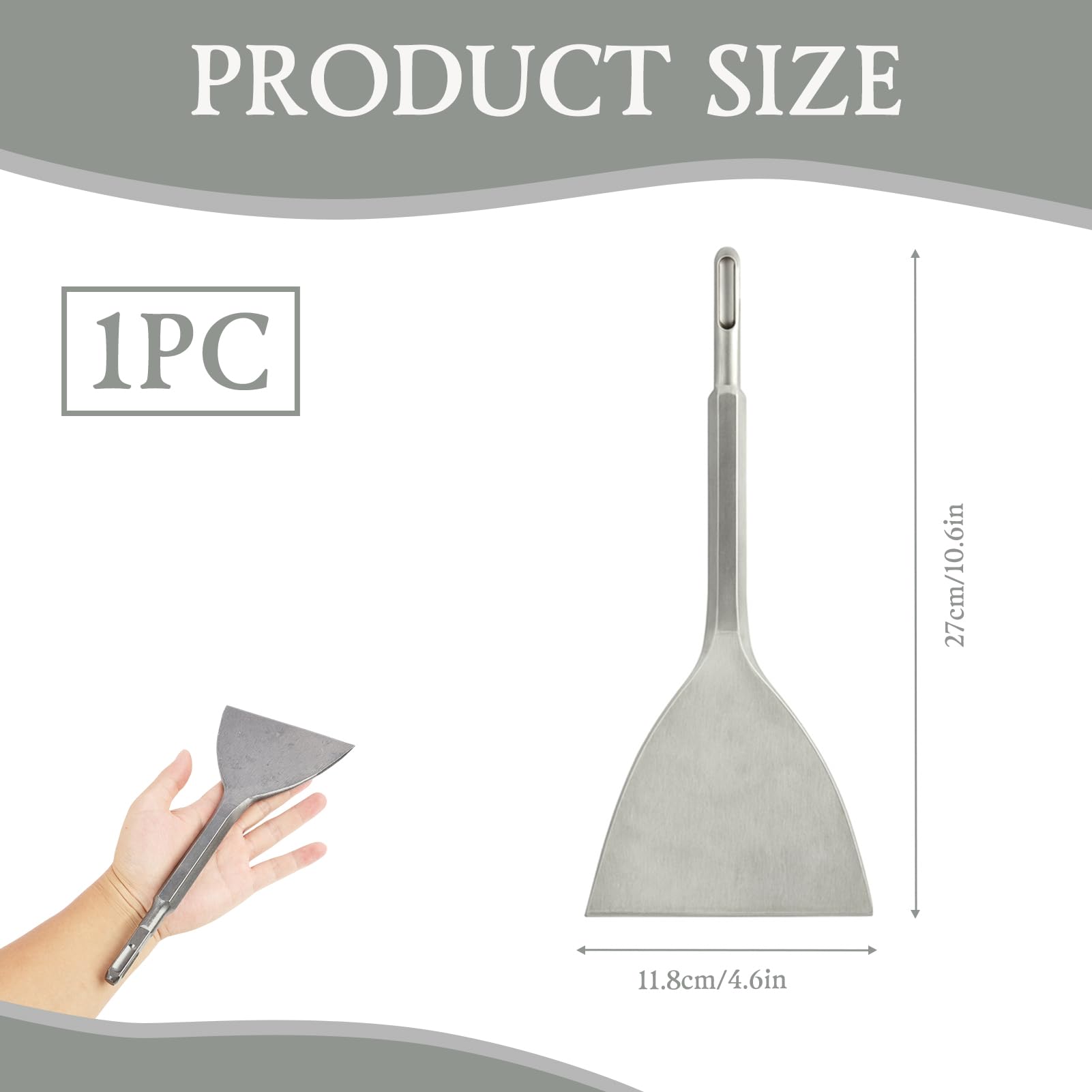 SDS Plus,Cincel Para Azulejos Sds 280 X 120 Mm Para Quitar Azulejos, Escarpa Sds Plus En ángulo Para Martillo Percutor, Cincel Albañil Plano Ancho Compatible