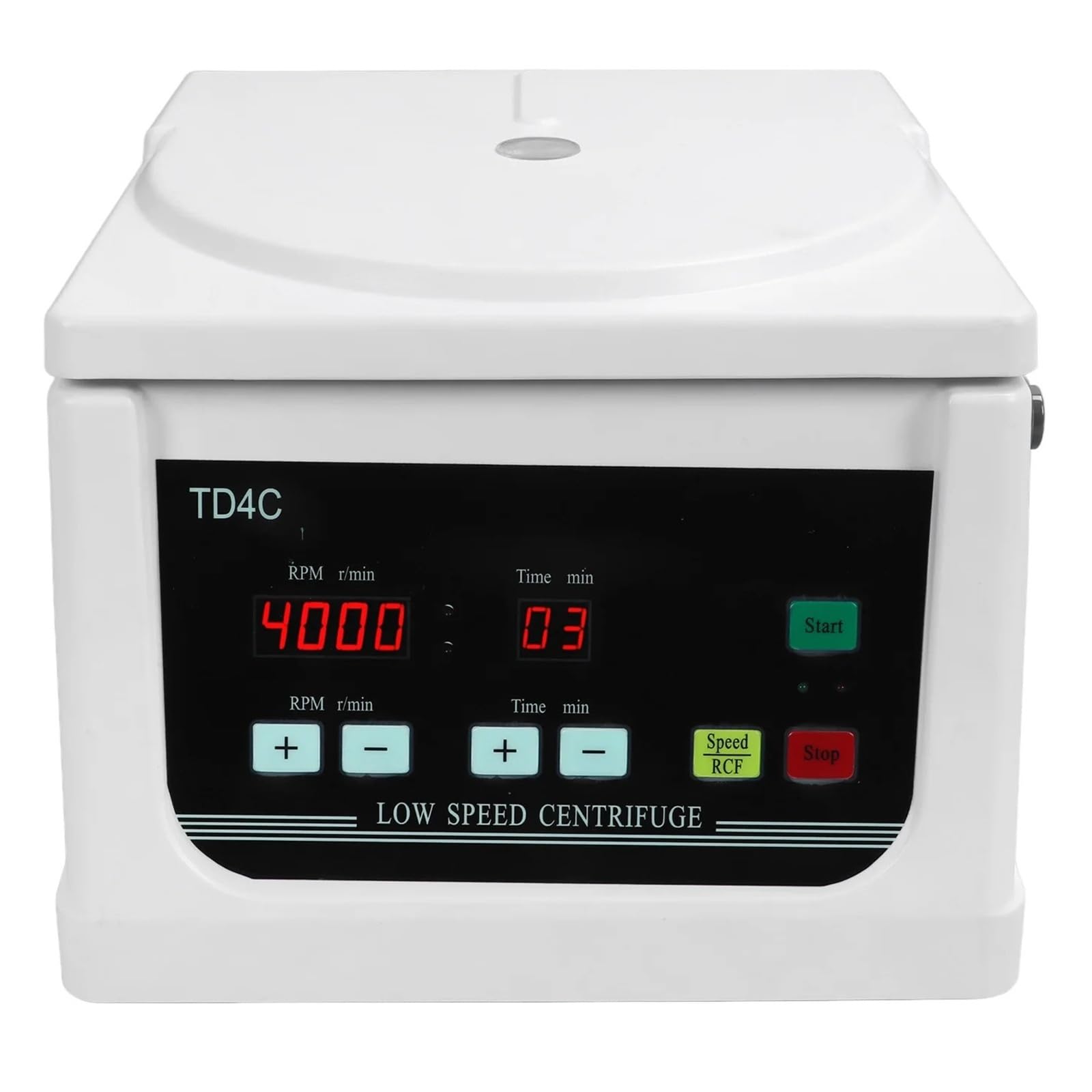 Centrífuga de sobremesa de laboratorio con pantalla LCD, 2200 x g, 4000 r/min, temporizador Control de velocidad