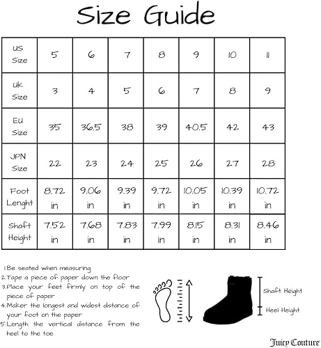 Miniatura 5 de Juicy Couture Women's Slip On Winter Ankle Boots Warm Winter Booties