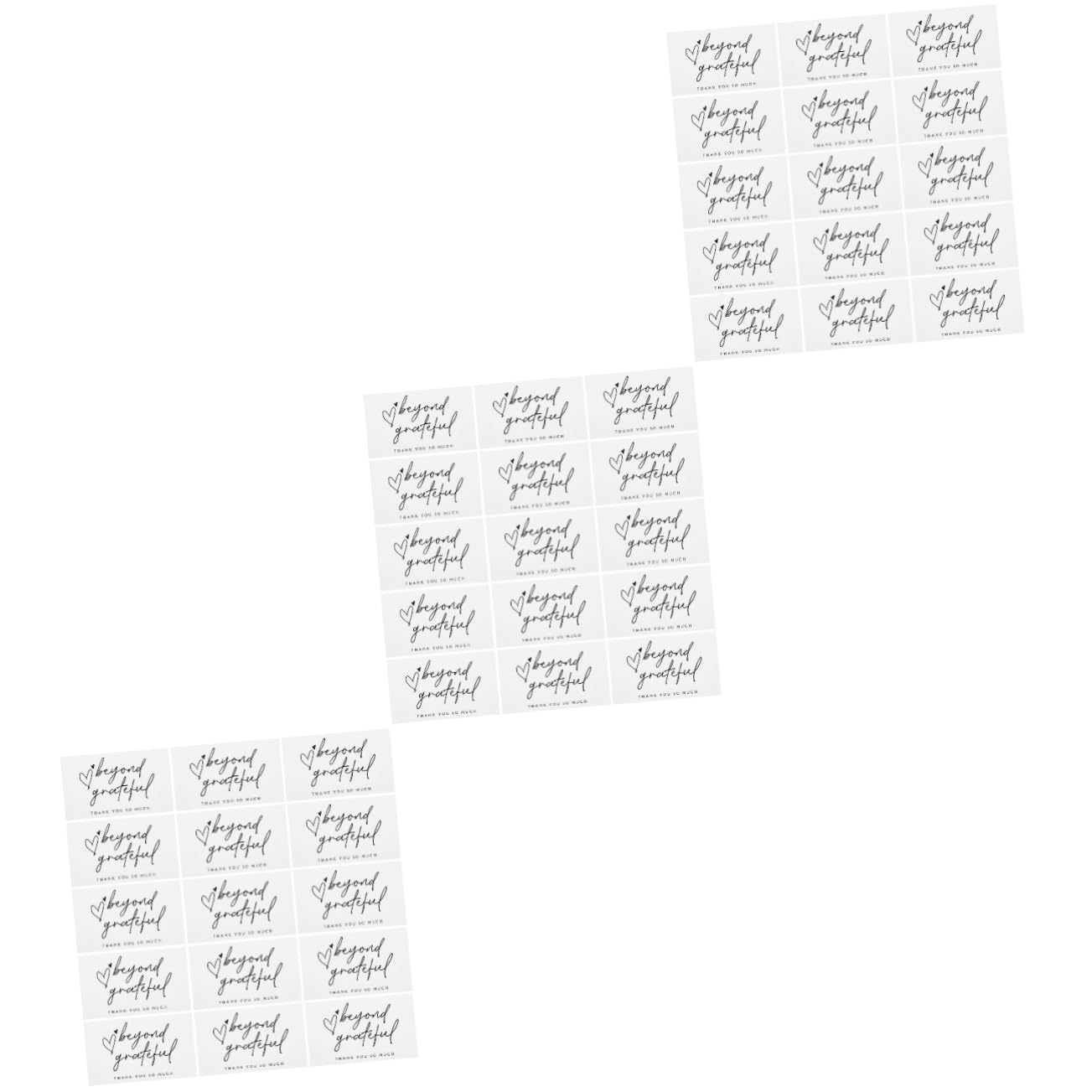 Tofficu 3 Sätze 3Er Set Dankeskarten Geschenkkarten Hochzeitskarten Digitale Karten Geburtstagskarten Grußkarten Glückwünsche Retro Dankeskarten Dankeskarten 150 Stück * 3