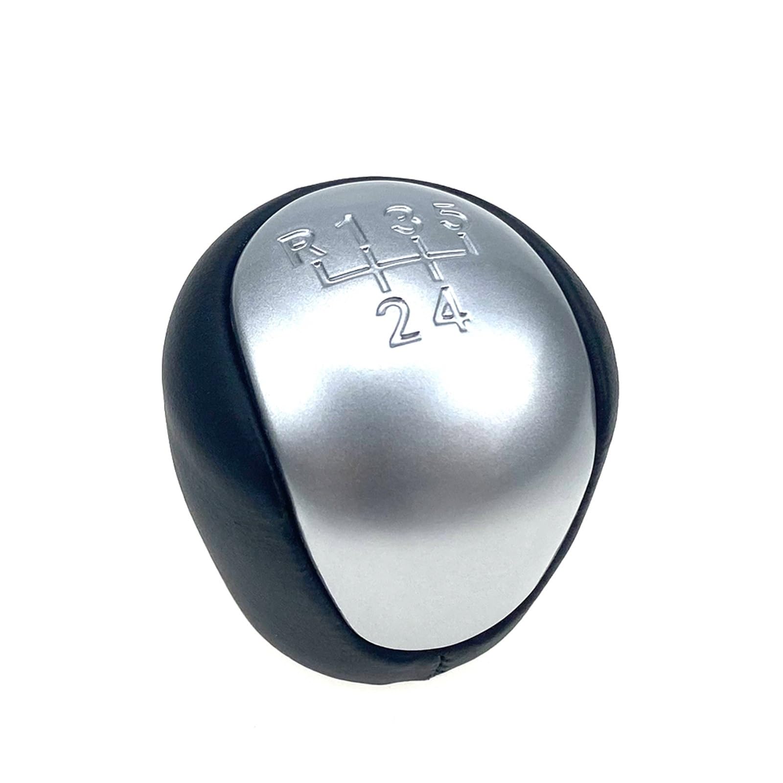 HSUKIHO Car Shift Knob Cover for Hyundai for Elantra for I30 Car 5 Speed Auto Manual Gear Shift Knob Lever Shift Knob Head Stick Handle Shifter(5 Speed Matte Silver)