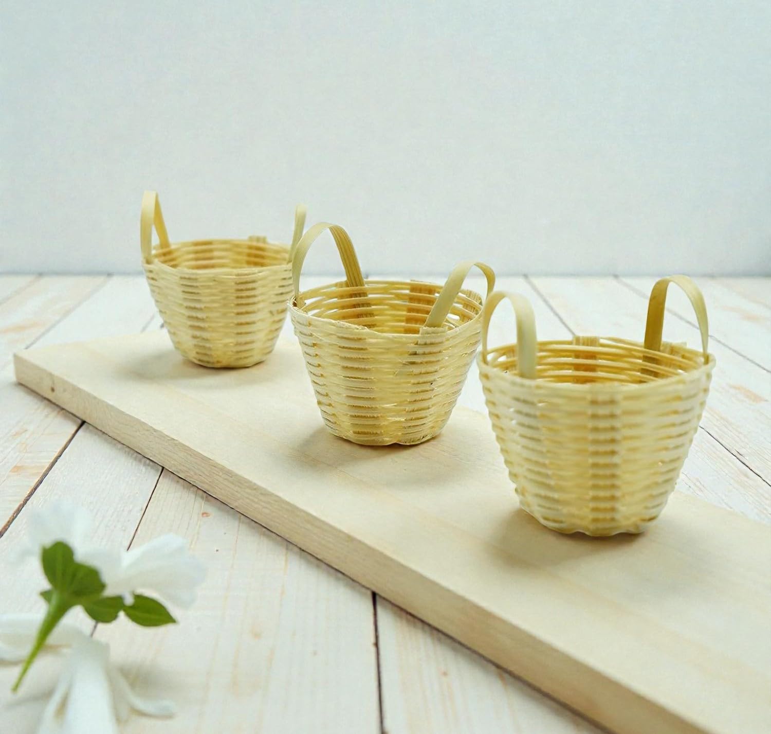 Photo 1 of 10-Piece Mini Bamboo Basket Set