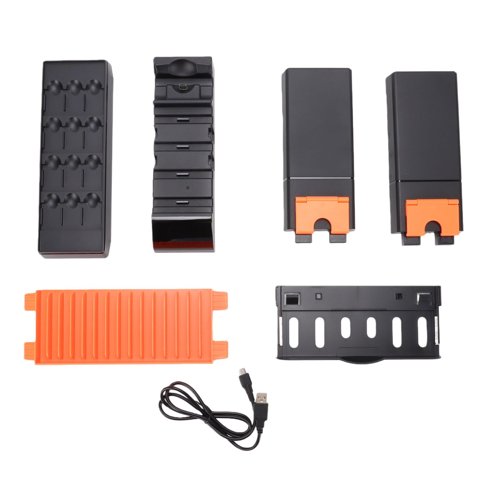 Fabater Game-Controller-Ladestation mit Vielseitigen Aufbewahrungslösungen. Effizienter Organizer mit Schneller Aufladung für -Zubehör-Enthusiasten