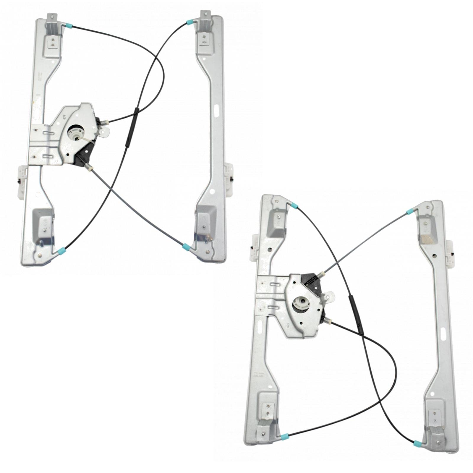 TRQ Rear Power Window Regulator LH RH Pair for Ford Truck