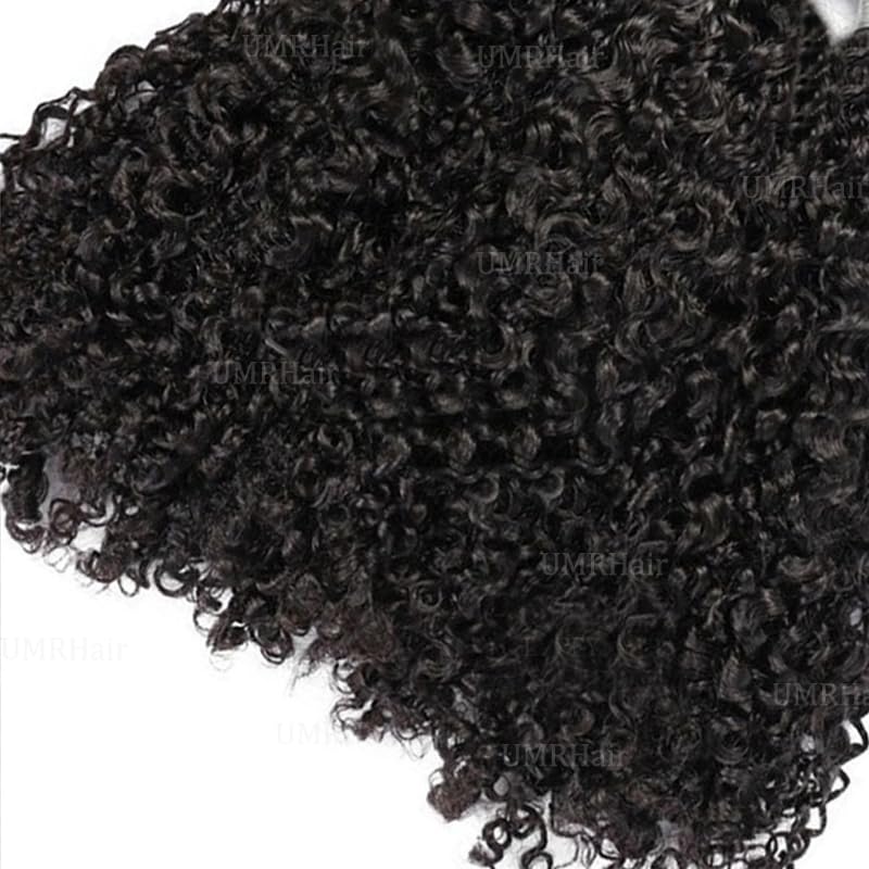 10inch Curly Virgin Human Hair Bulk for Braiding No Weft Micro Braids Brazilian Remy Human Hair Bulk Extension 100g/Bundle Natural Black Weaving Extensions 1Bundle