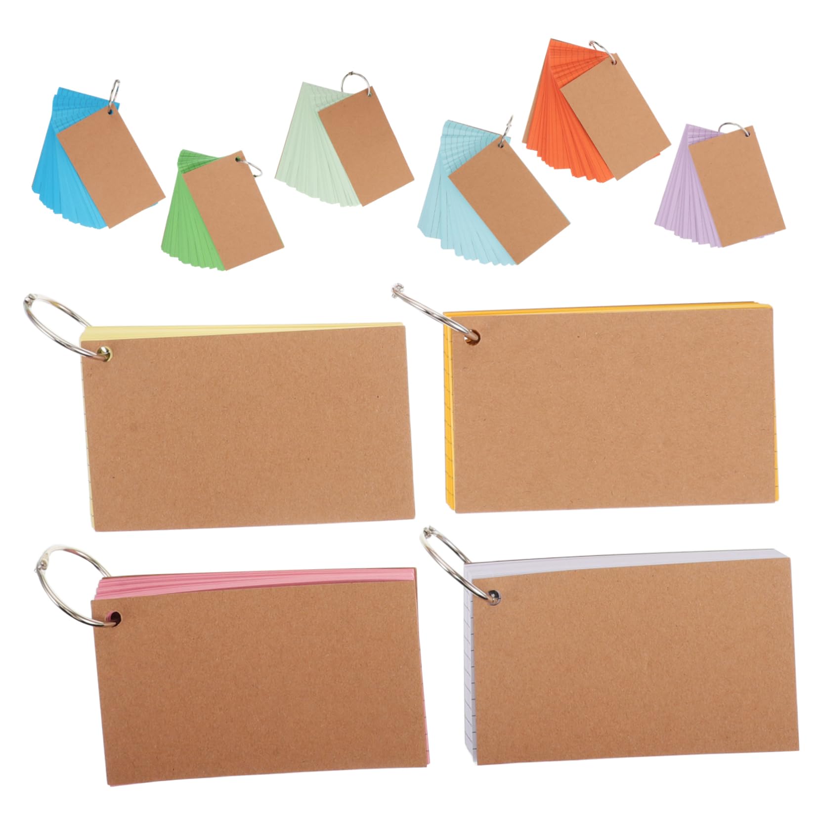 Tofficu 10stücke Karteikarten Mit Ring Blanko-karteikarten Aus Festem Papier Doppelseitig Liniert Für Notizen Loseblatt-design Für Organisation Für Studium Und Arbeit