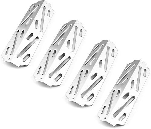 Miniatura 1 de QuliMetal 66041 Deflectores de calor para parrillas de gas Weber Genesis GS4 Genesis II E-410, E-415, E-435, Genesis II LX E-440 Series, Piezas de