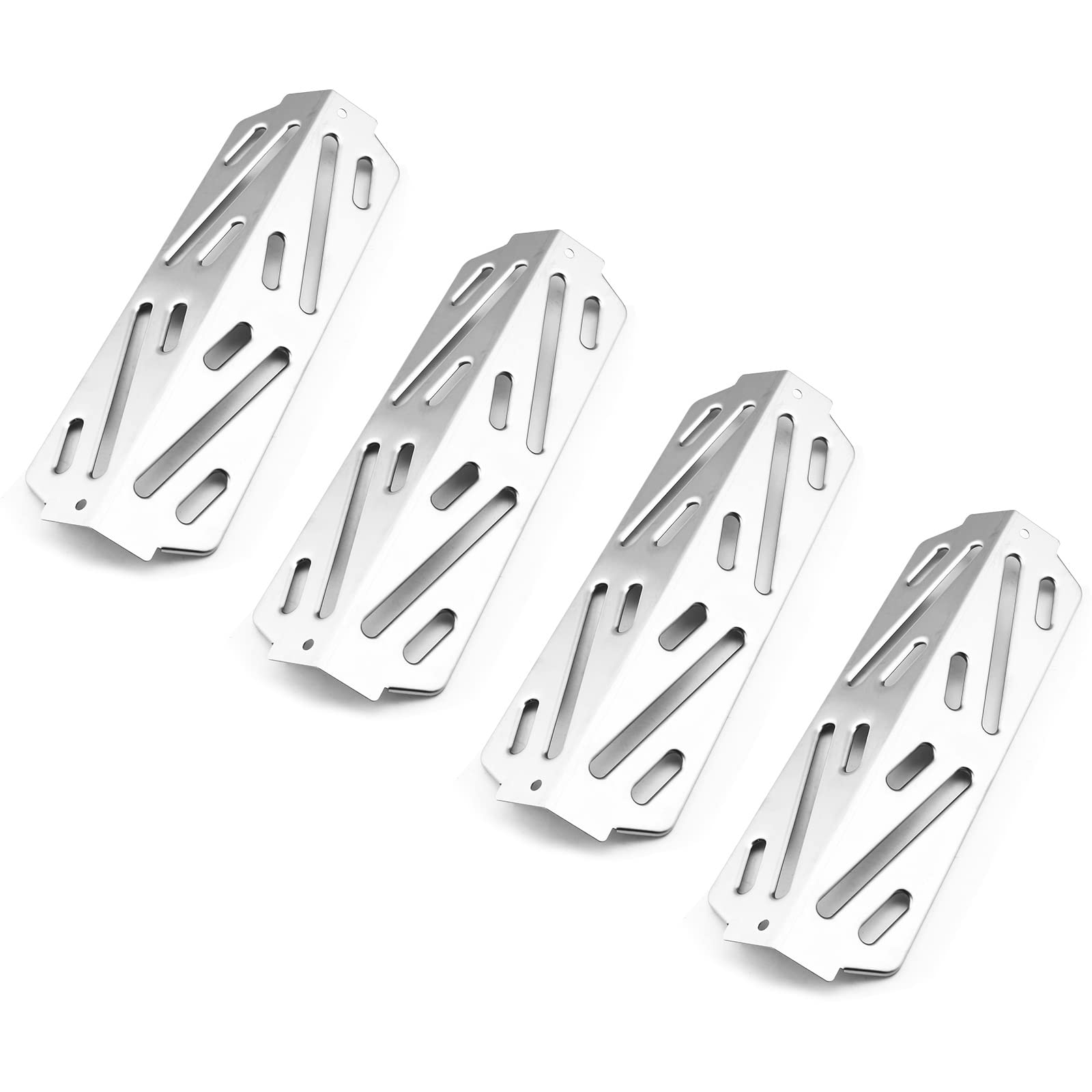 QuliMetal 66041 Heat Deflectors for Weber Genesis II/LX 400, Genesis II E410, E435, S435 (2017 and Newer) Series Gas Grills, Stainless Steel, 17GA, 4-Packs