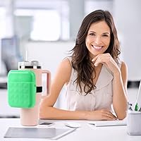 Vista 16 de AUAUY Bolsa para botella de agua para Stanley Quencher Adventure de 40 onzas y Stanley Iceflow de 20 onzas, 30 onzas, bolsa para vaso de gimnasio