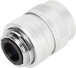Pomya 25mm F1.4 Large Aperture Manual Focus, CCTV Lens, Prime MFT Lens for Micro Four Thirds M43,Support Bar Shop Parking House Warehouse (Silver)