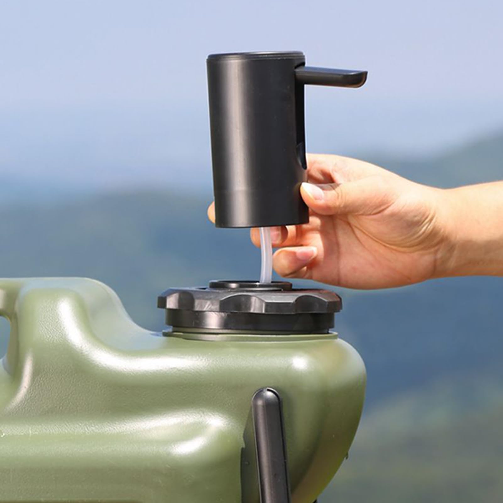 Contenedor De Agua con Ruedas 28 litros Portátil con Asa Plegable