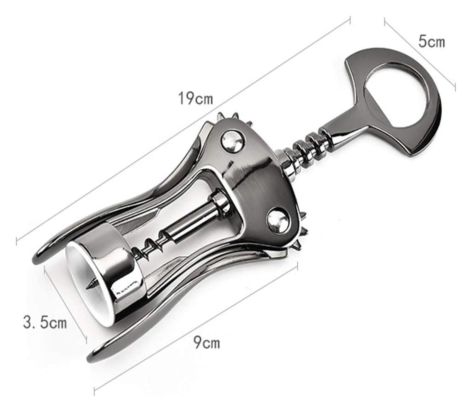 Apribottiglie per Vino, Apriscatole for Vino Premium in Lega di Zinco con cavatappi ad Ala