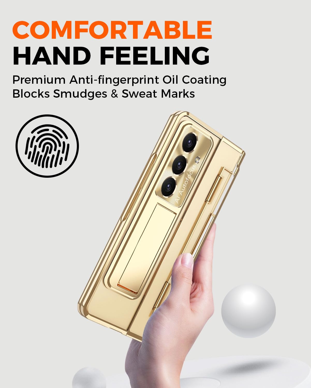 NINKI Custodia per Samsung Galaxy Z Fold 8 con protezione per cerniera, penna stilo inclusa, protezione esterna dello schermo e supporto, supporto per la ricarica wireless, copertura per telefono di