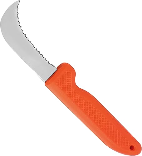 Miniatura 2 de Zenport Cuchillo utilitario de cosecha K104, paisaje, hoja dentada profunda de acero inoxidable de 3 pulgadas