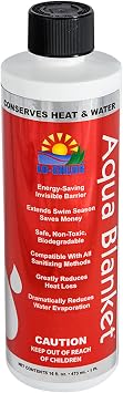 Lo-Chlor Aqua Blanket Liquid Solar Blanket for Pool, Reduces Heat and Water Evaporation, Liquid Cover for Inground and Above Ground Swimming Pool, 16 oz