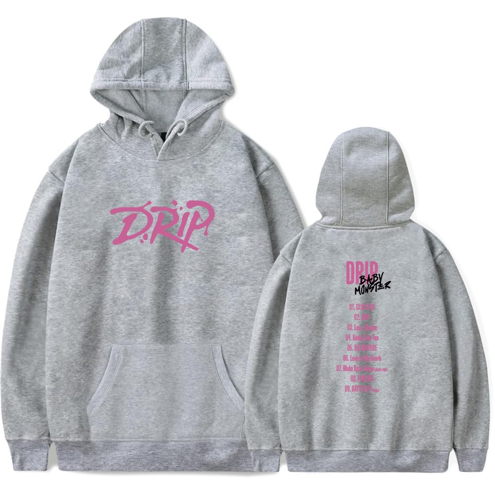 Amazon.com: Babymonster Merch Drip Tracklist Hoodies Pullovers