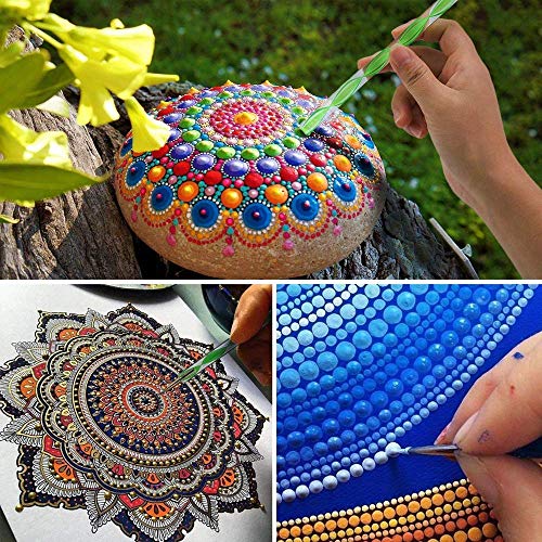 Definite Mandala Art Dot Painting Designer Acrylic Tools Set of 8 Pcs Mandal Tool and 5 Pcs Dotting Tool - Image 7