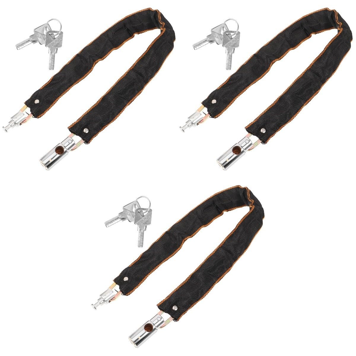 BESPORTBLE antivol vélo verrou Portable Bike Lock chaîne de vélos Cadenas de vélo antivol Robustes antivol de Guidon Cadenas vélo antivol antivols vélo Fourniture vélo Chiffon Silver