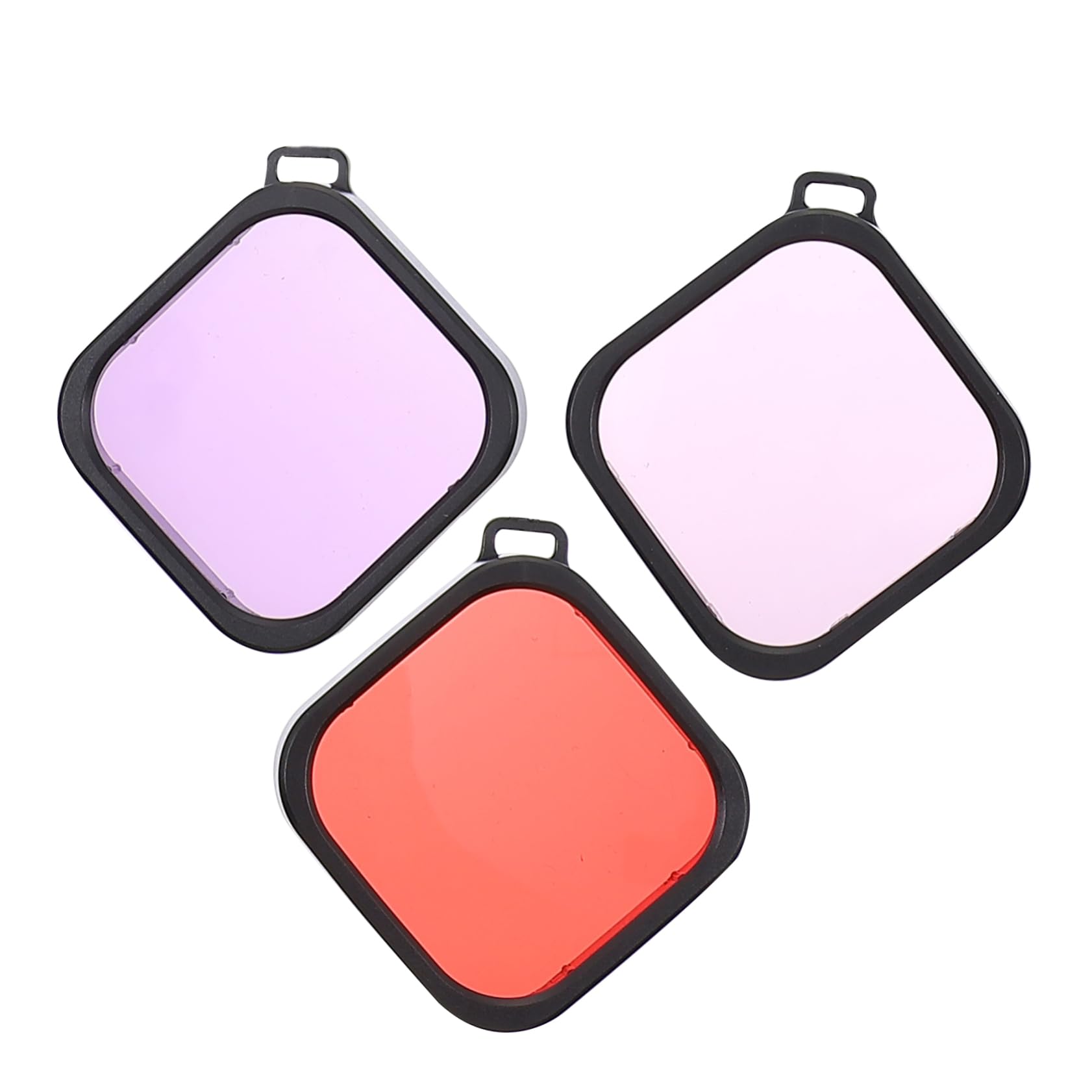 HOMOCONO Water Camera Lens Filters Set 3pcs Waterproof Dive Filters Protective Housing High Reproduction for Freshwater Sea Diving