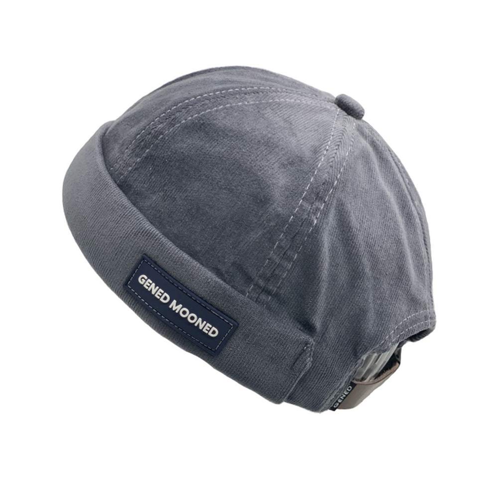 CLAPE Skullcap Beanie Worker Sailorcap Corduroy Rolled Cuff Harbour Hat Brimless Commando Watch Cap