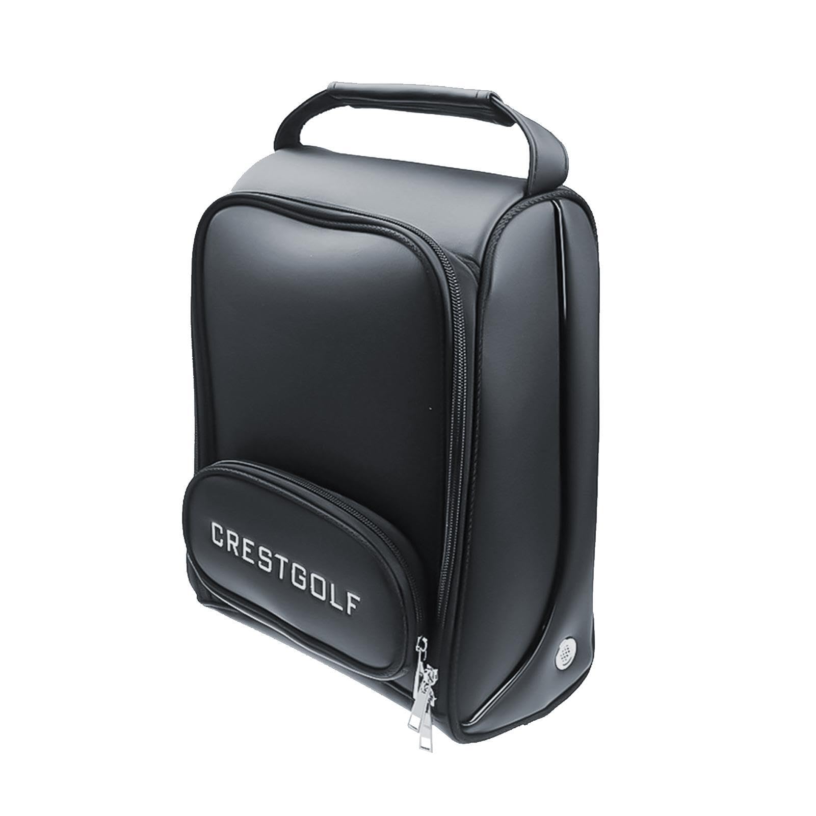 Golfschuhtasche, wasserdichte PU-Schuhbehälter, Reißverschluss-Golfschuh-Tragetaschen, staubdichte Aufbewahrungstasche, gepolsterte Golfschuh-Tragetaschen, 10 l Herren-Golfschuhtasche für Golf,