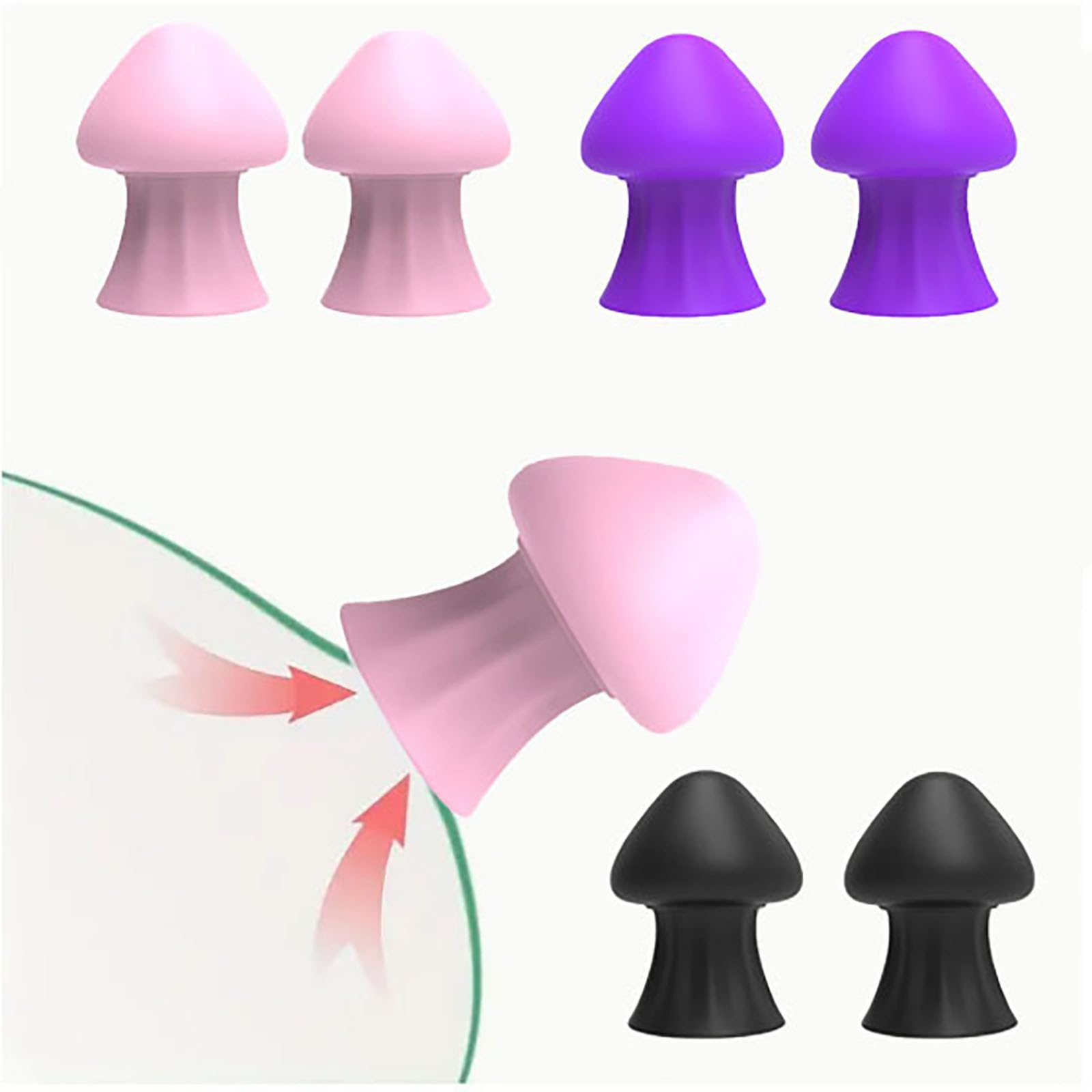 Silicone Capezzolo Succhiatori Capezzoli Morsetti Pompe Capezzolo Stimolatore Capezzolo Correttore Giocattoli Del Sesso Per La Donna Massaggio A Vuoto (Pink)