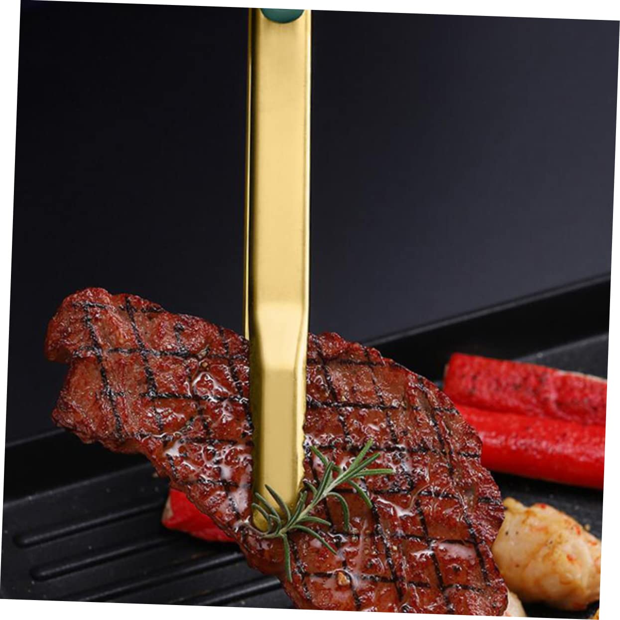 CIMAXIC Food Tong Tool Barbecue Clips 1pc Steak Spatula Clip Squeeze Bread Clips Smooth Surface