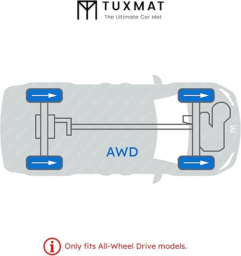 Miniatura 3 de TuxMat - Para los modelos Genesis G80 AWD 2021-2024 - Alfombrillas personalizadas - Máxima cobertura, todo tipo de clima, medición láser - Este