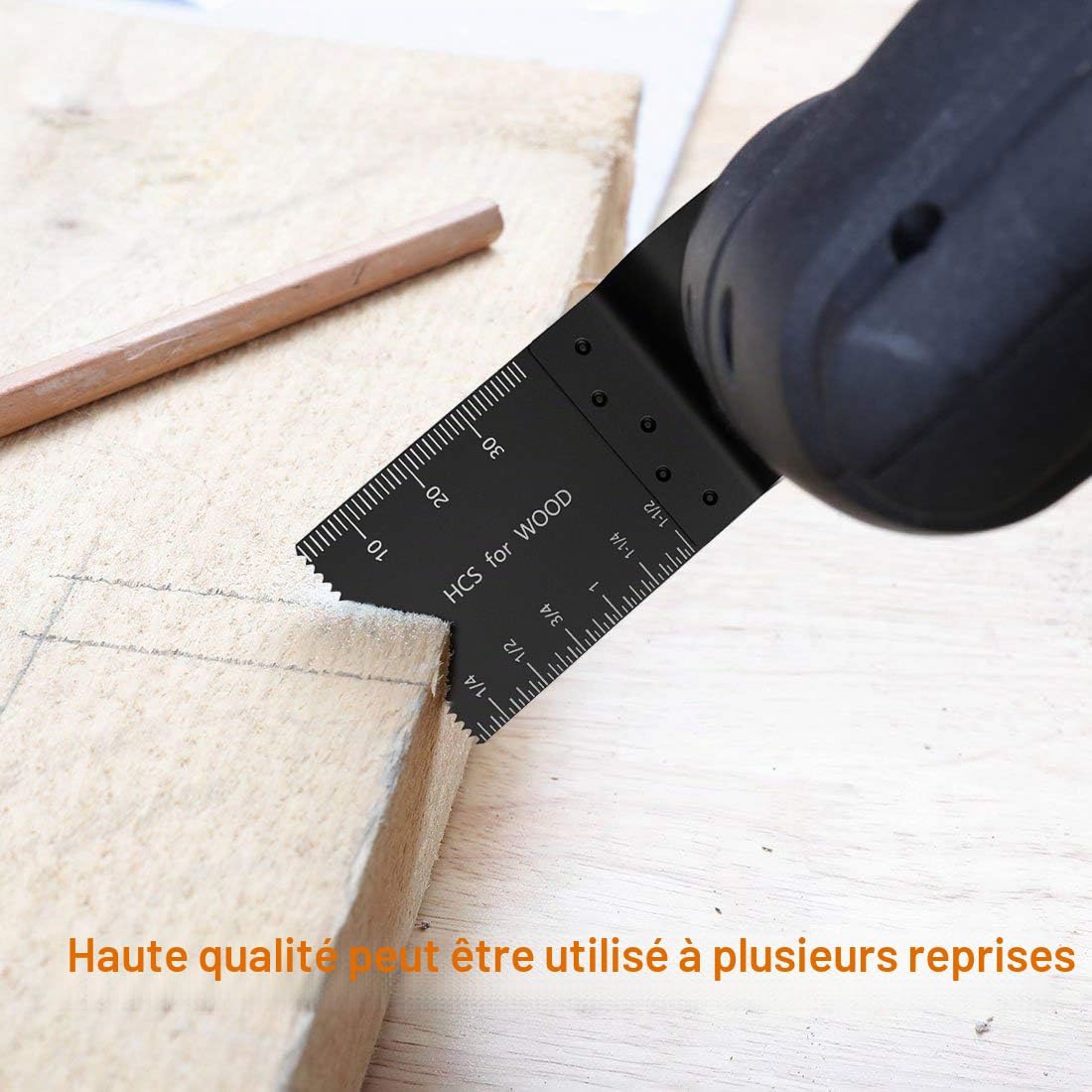 Lot de 50 lames de scie professionnelles bi-métal pour outils d'oscillation multi-outils à libération rapide pour fines multimasters, Makita, Rockwell, artisan Bosch et plus