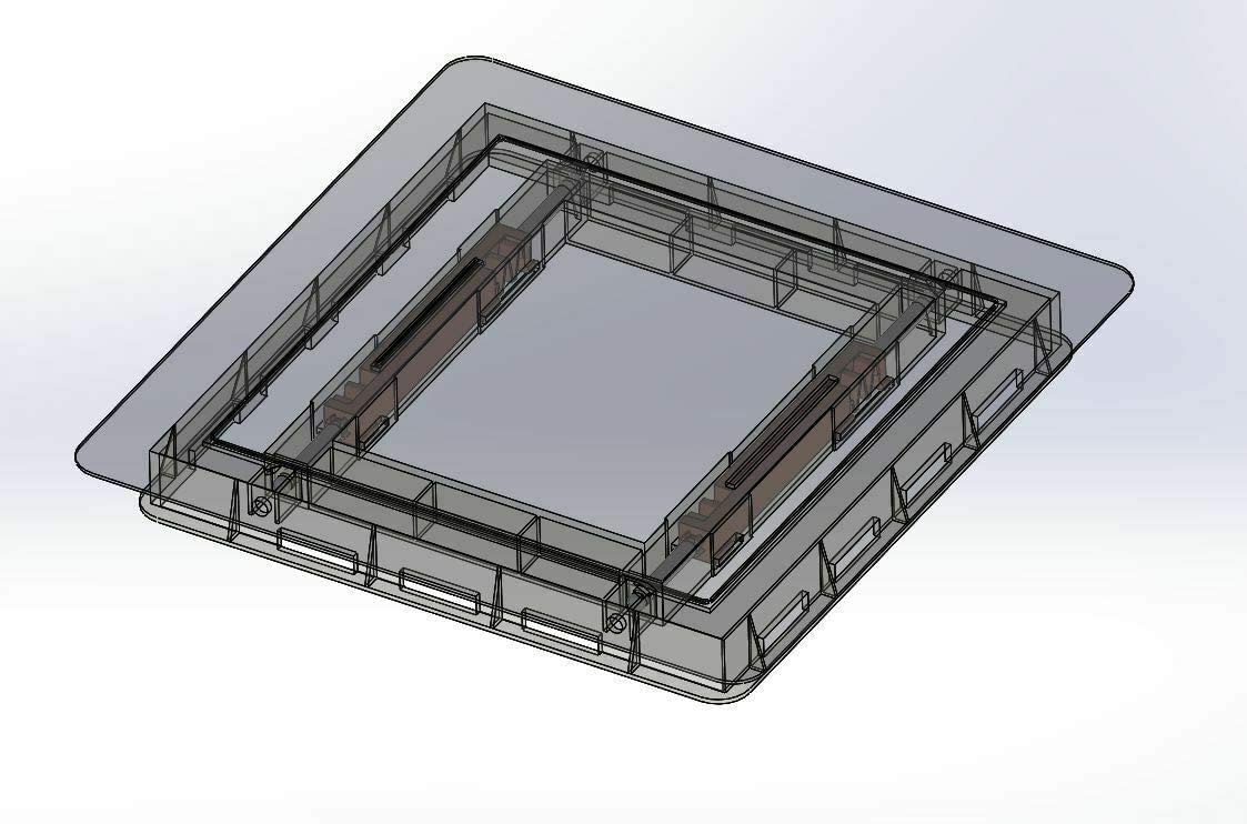 Haco Edelstahl Revisionsklappe - INOX-Edelstahl gebürstet, 400x400 mm