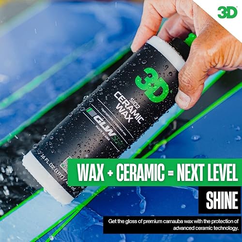 Miniatura 2 de 3D GLW Series - Cera de cerámica con infusión de SiO2 para el máximo brillo, protección hidrofóbica y fácil aplicación, brillo ultra suave,