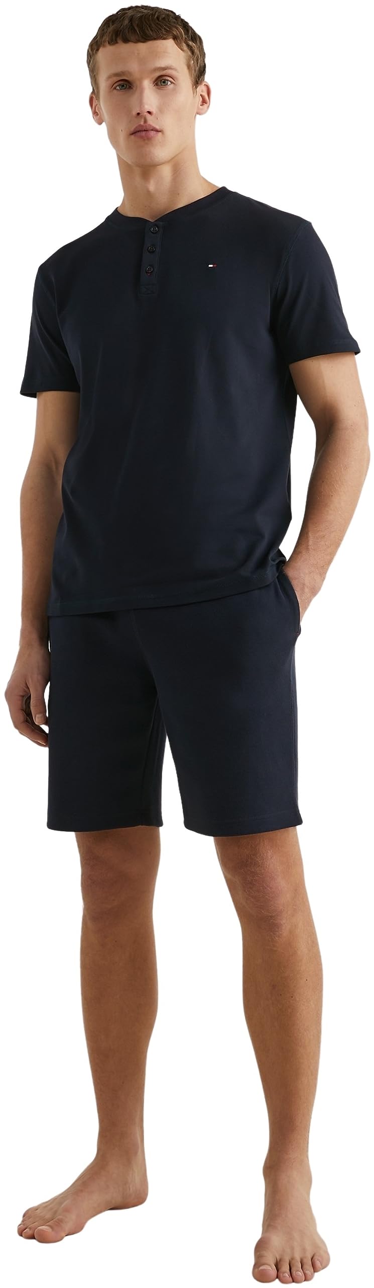 Tommy Hilfiger Camiseta SS Henley S/S Hombre