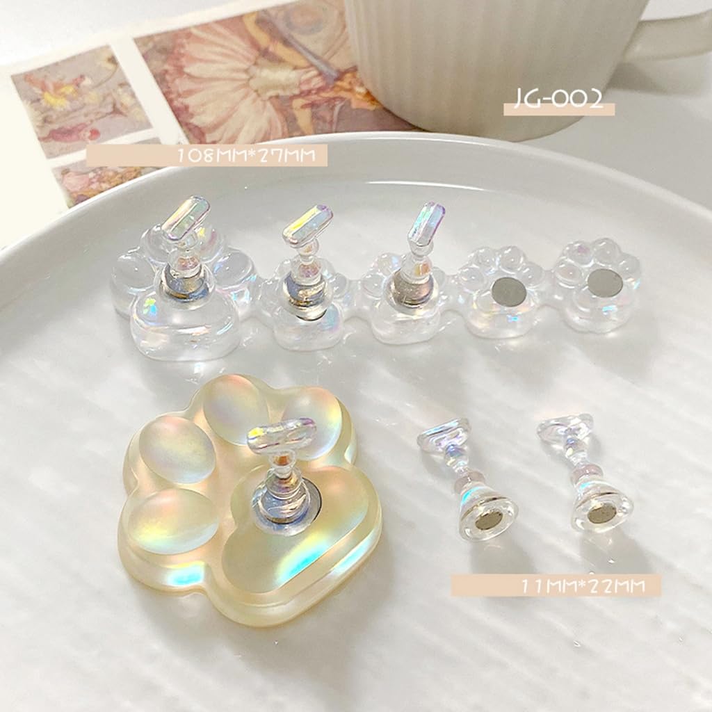 Nails Display Stand Cats Paws Shape Nails Practice Stand Magnetic Nails Holder